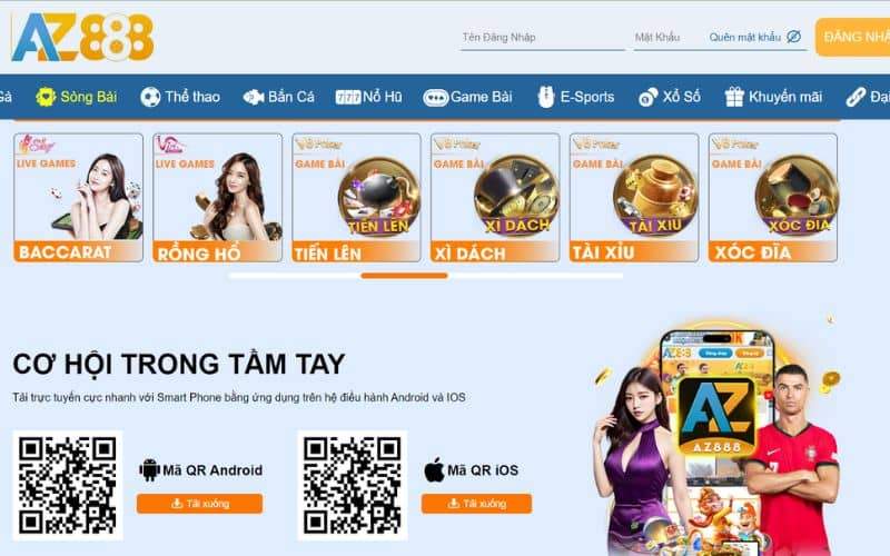 Các hình thức chơi casino tại AZ888 Các hình thức chơi casino tại AZ888