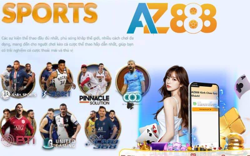 Các sảnh chơi cá cược thể thao trực tuyến hiện có tại AZ888 Các sảnh chơi cá cược thể thao trực tuyến hiện có tại AZ888