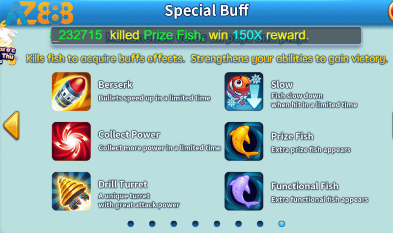 Giao diện của game bắn cá vui vẻ AZ888 Giao diện của game bắn cá vui vẻ AZ888