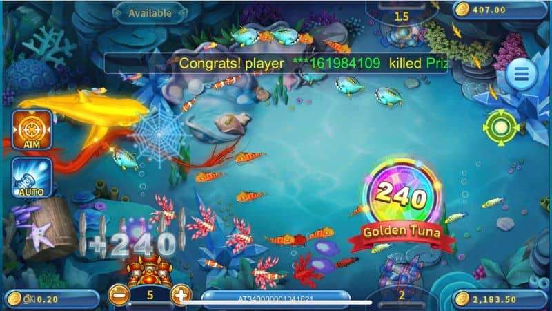 Tham gia vào bàn chơi và bắt đầu săn cá Tham gia vào bàn chơi và bắt đầu săn cá